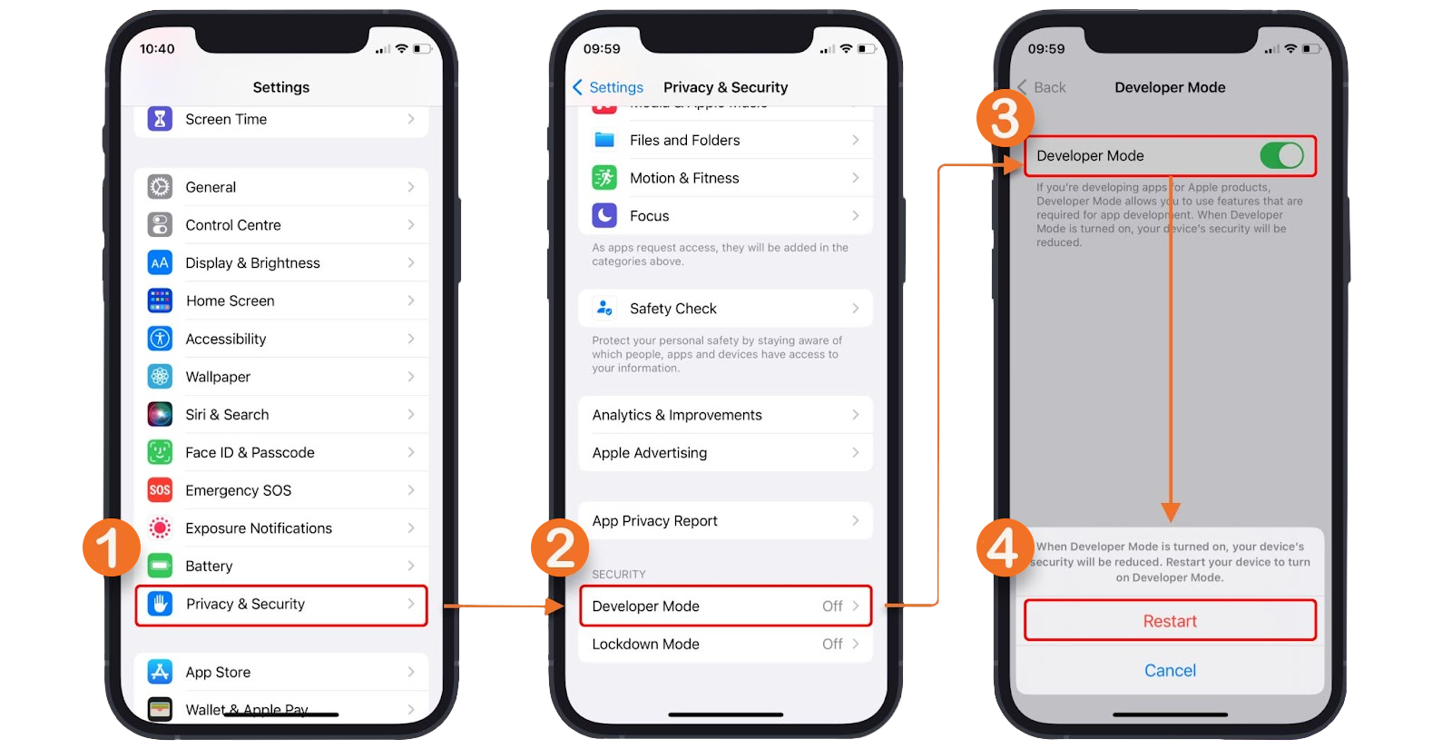 فعالسازی دولوپر مود در آیفون - سیبچه -نحوه فعال کردن Developer Mode در ...