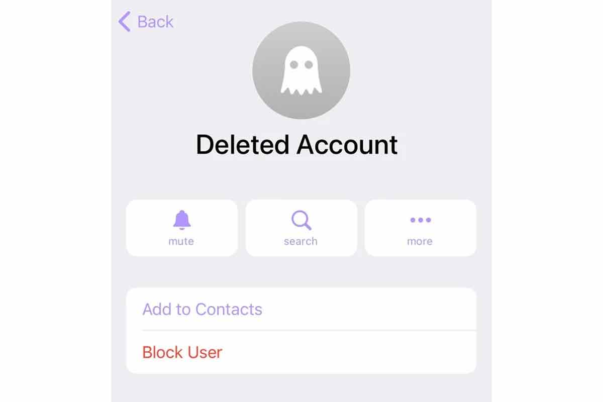 اکانت تلگرام پاک شده