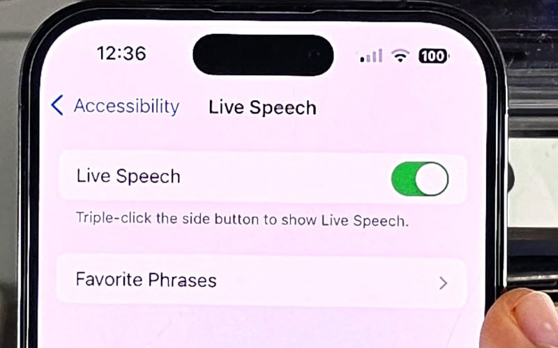 نحوه استفاده از Live Speech در آیفون