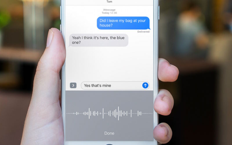 قابلیت تبدیل صدا به متن در ios