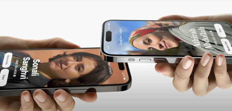 قابلیت نیم دراپ برای انتقال اطلاعات تماس در iOS 17